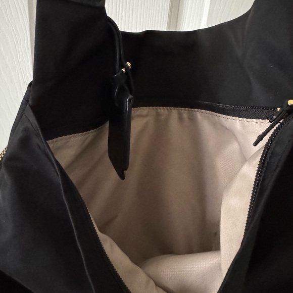 Tumi Sadler Black Crossbody Bag with Gold Accents EC - Picture 6 of 7